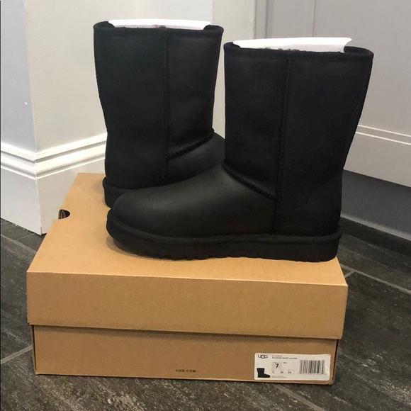 UGG Shoes - Black uggs 7 / Short, leather